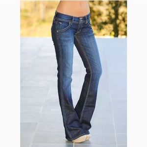 Hudson Signature Flap Pocket Bootcut Jeans Elm